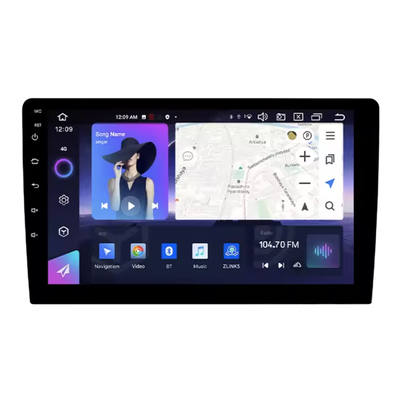Universal Car Radio 2 Din Multimedia - www.bil-radio.dk - Universal 2 Din bilradio med Apple CarPlay, Android Auto, GPS-navigation og HD touchscreen