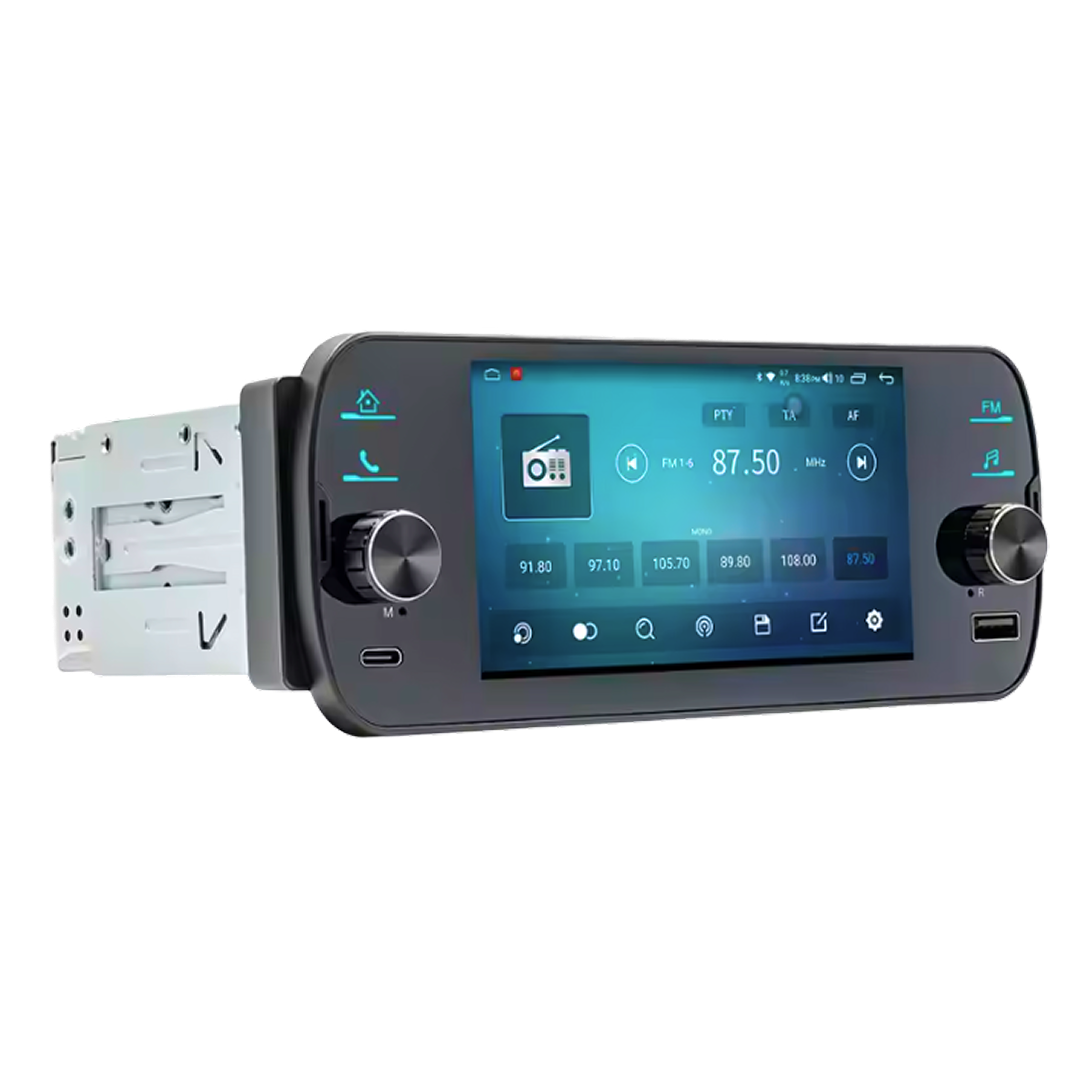 1-DIN Bilradio 5_ – GPS, CarPlay, 4G
