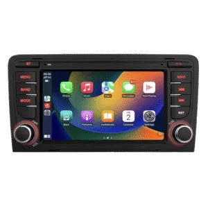 Audi A3 8P bilradio med CarPlay/Android Auto 2003-2012