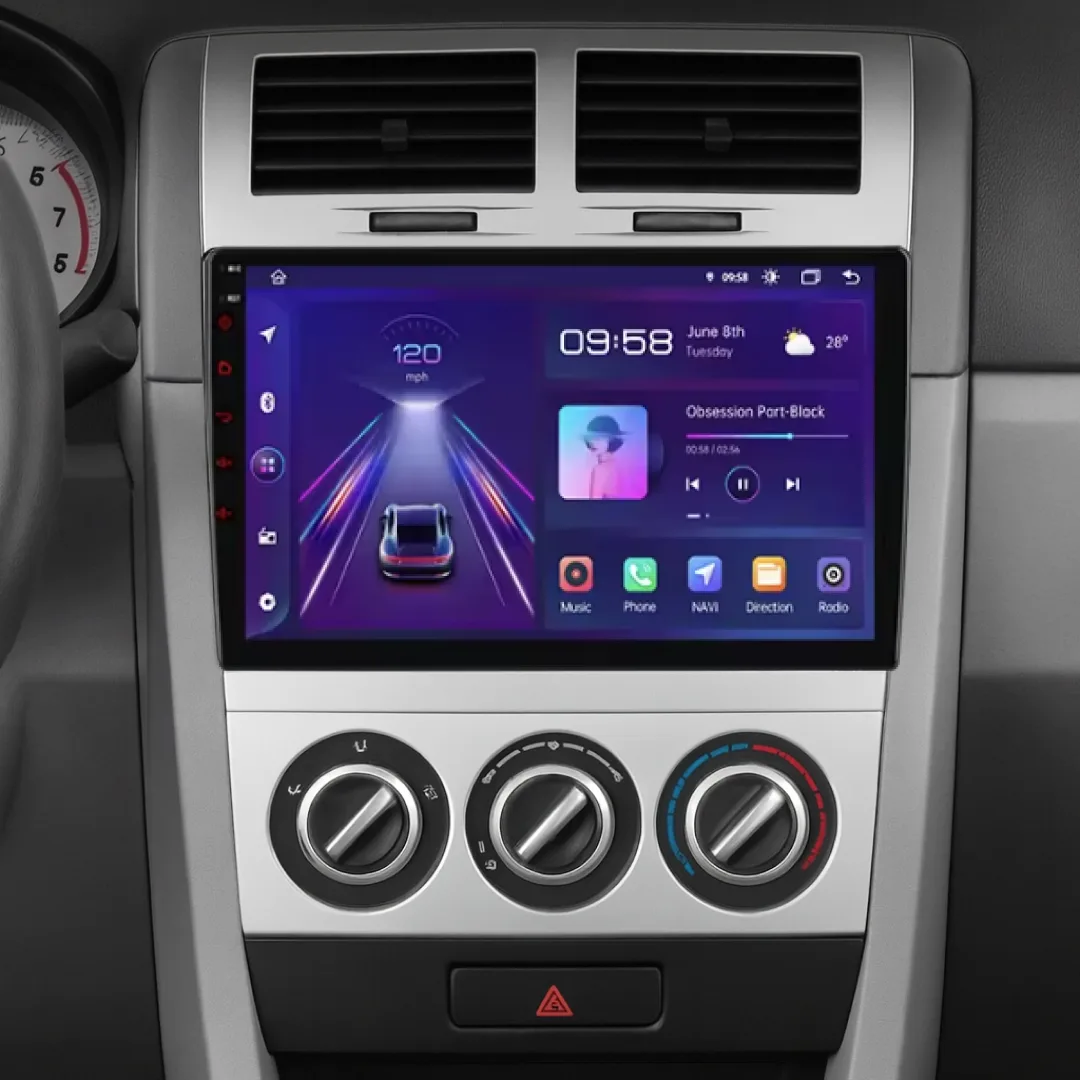 Dodge Caliber 2007-2010 – 10_ Bilradio m. Apple CarPlay Og Android Auto v1