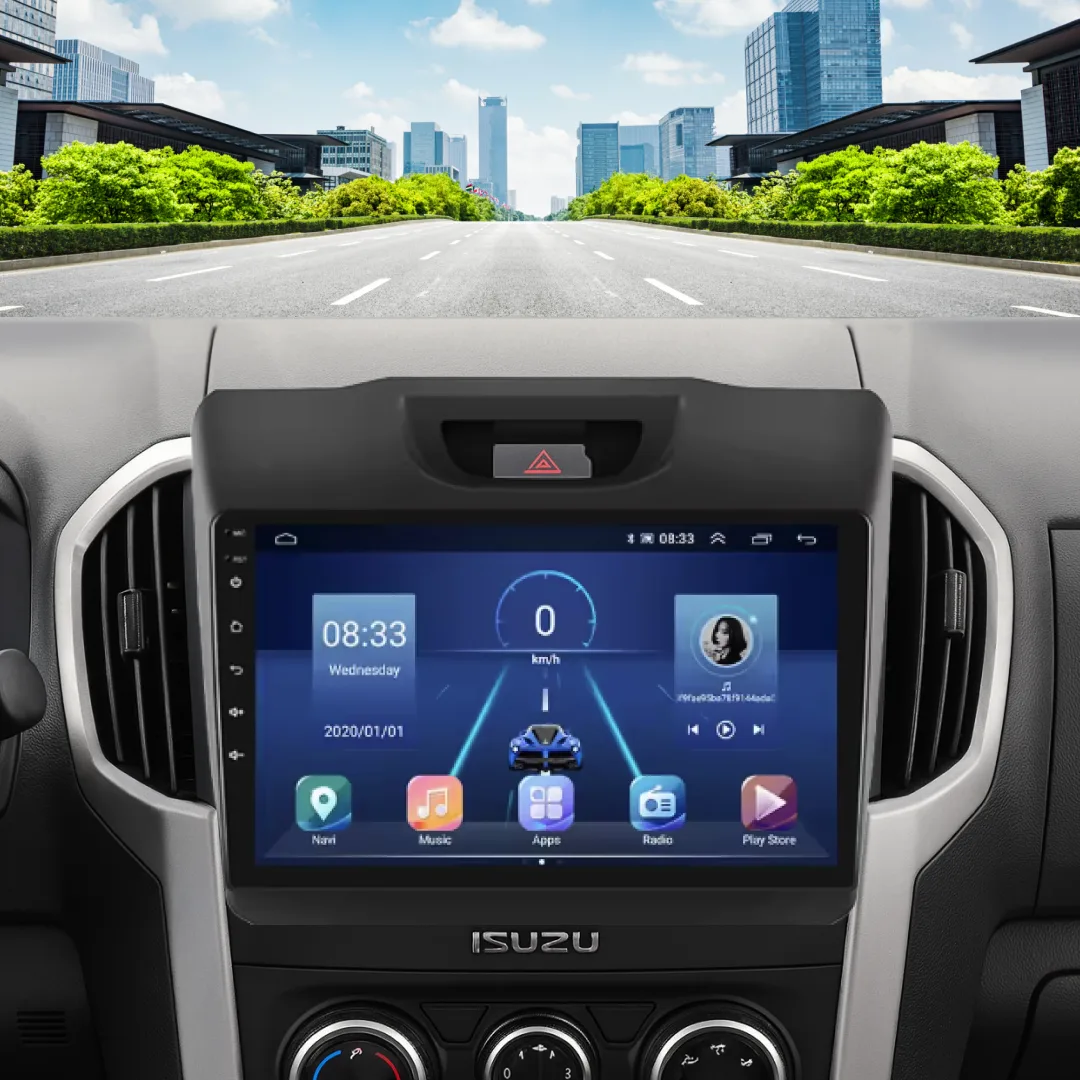 MU-X 2015–2018 – 9_ Bilradio m. Apple CarPlay og Android Auto v2