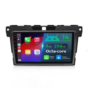10″ CarPlay/Android Auto bilradio til Mazda CX-7 (2008–2015) – Trådløs, DSP & Plug-and-Play