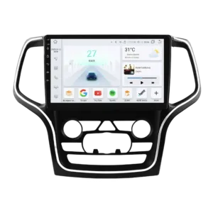 JEEP Grand Cherokee WK2 2014-2022 Bilradio med 10.1" touchscreen, trådløs CarPlay, Android Auto, og Bluetooth