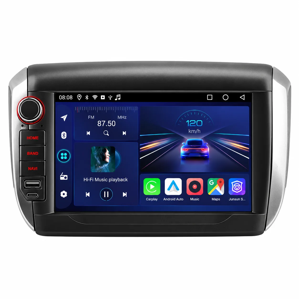 Codex Image Sep 9, 2026, 10_42_31 AM Peugeot 2008 og 208 bilradio med trådløs Apple CarPlay og Android Auto