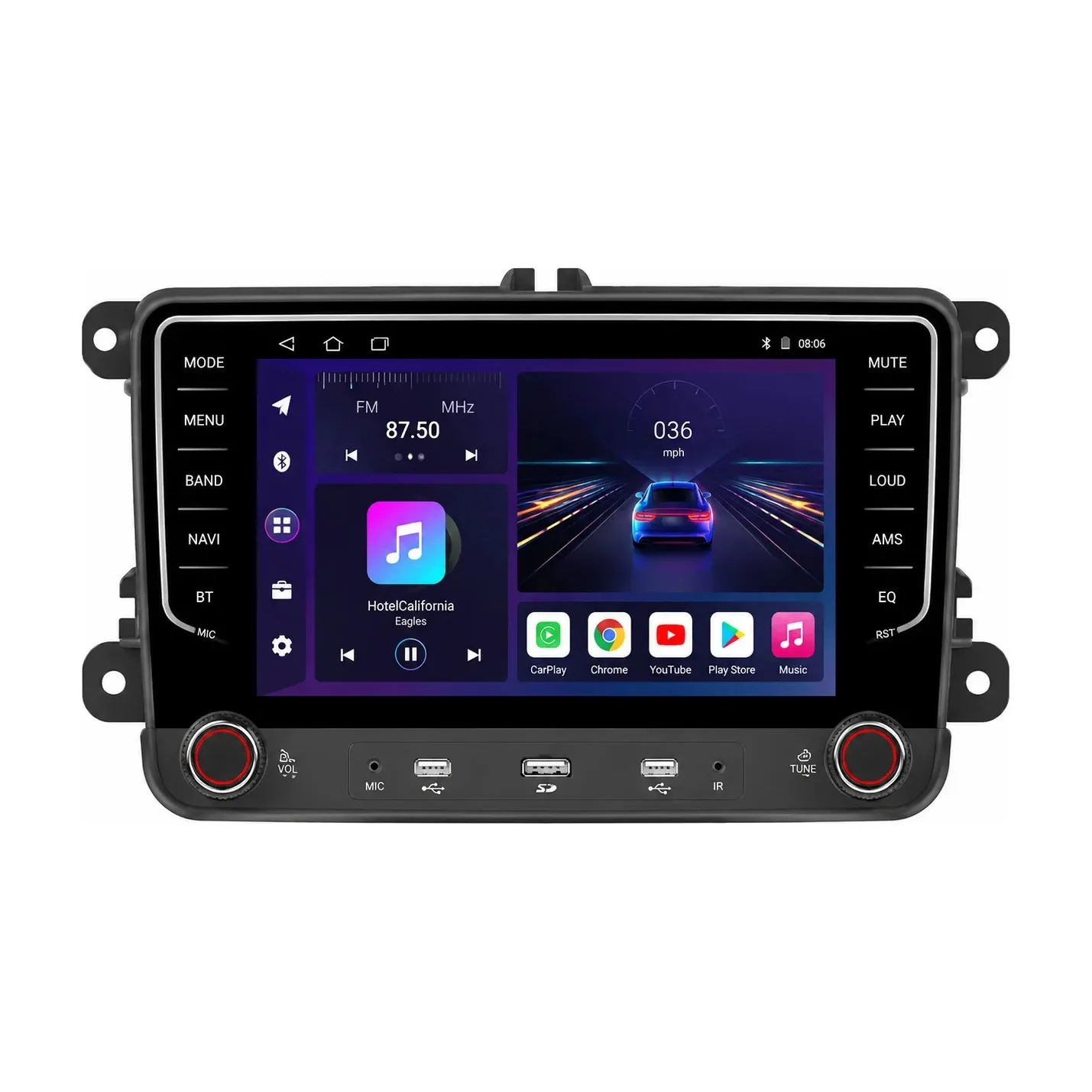 Volkswagen Type 1 bilradio med CarPlay & Android Auto Volkswagen Type 1 bilradio med CarPlay & Android Auto