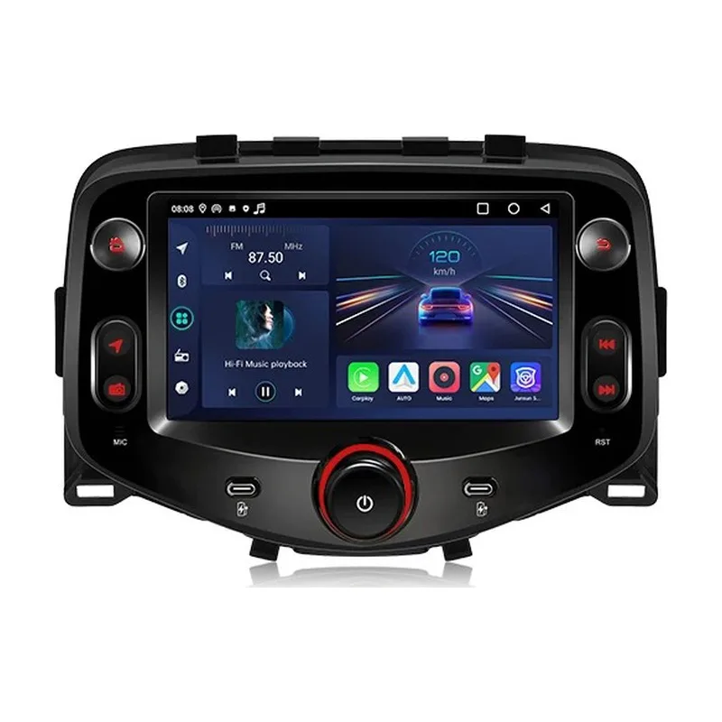 CarPlay-radio til Peugeot 108, C1 & Aygo 2014-2021 CarPlay-radio til Peugeot 108, C1 & Aygo 2014-2021